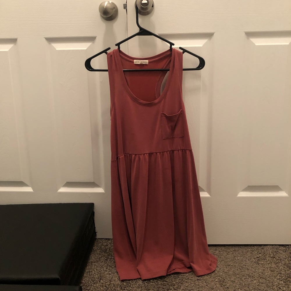 Urban outfitters mauve peplum tank dress
